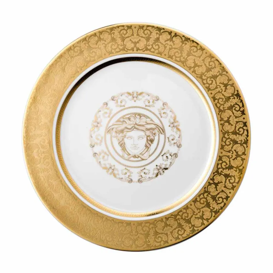 Mbajtëse pjate Rosenthal Versace Medusa Gala prej porcelani 30cm Viadurini