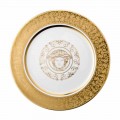 Pjatë mbajtëse porcelani Rosenthal Versace Medusa Gala Gold 30 cm