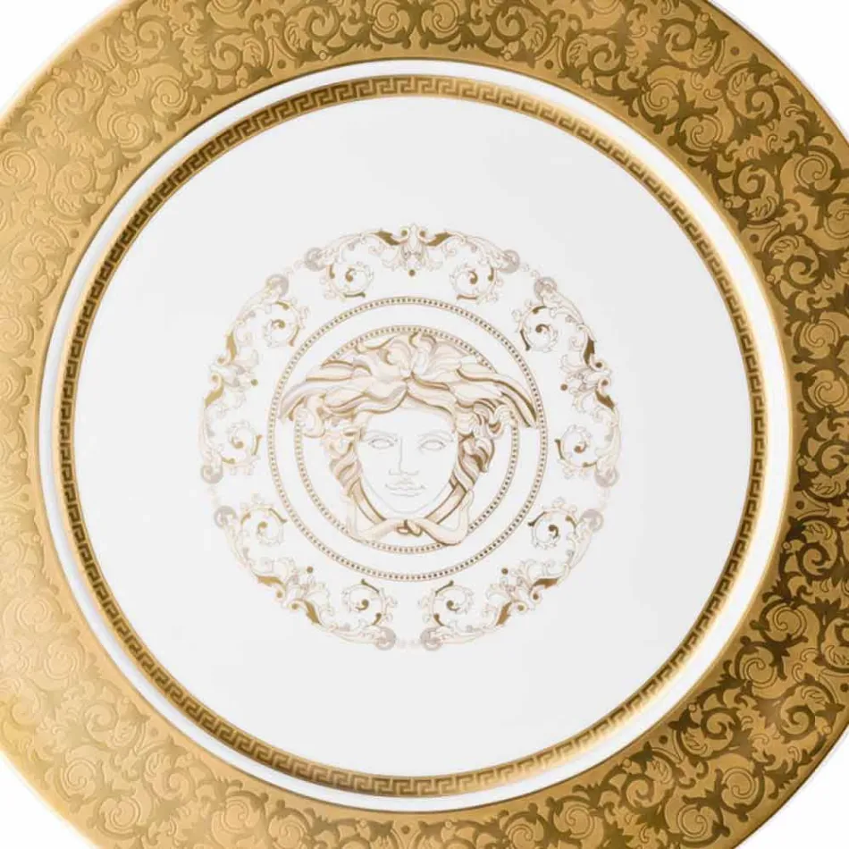 Mbajtëse pjate Rosenthal Versace Medusa Gala prej porcelani 33cm Viadurini