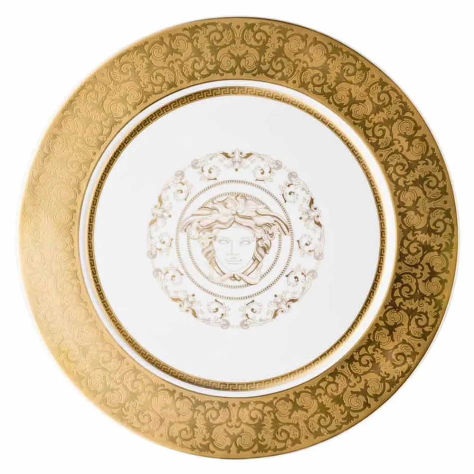 Mbajtëse pjate Rosenthal Versace Medusa Gala prej porcelani 33cm Viadurini