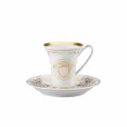 Set Rosenthal Versace Medusa Gala Gold filxhanë për ekspres 6 copë porcelani Viadurini