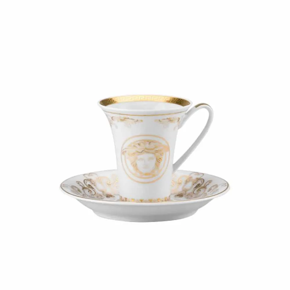 Set Rosenthal Versace Medusa Gala Gold filxhanë për ekspres 6 copë porcelani Viadurini
