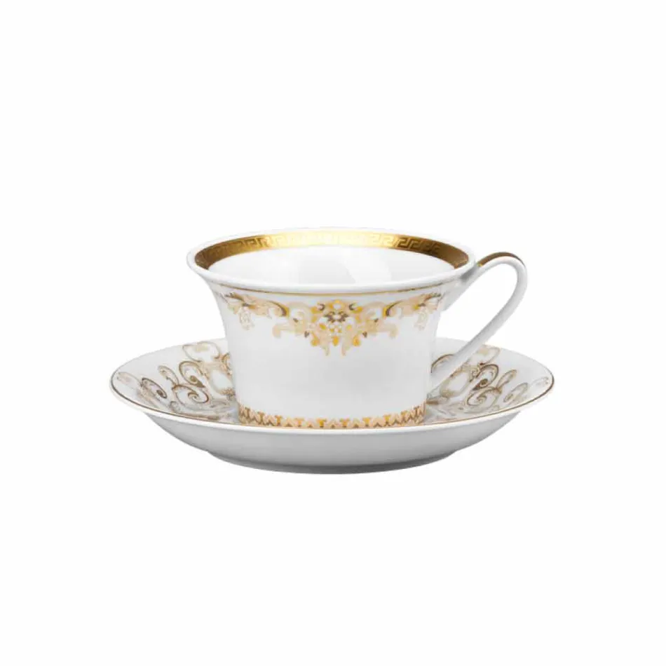 Rosenthal Versace Medusa Gala Set filxhan çaji Gold 6 f Viadurini