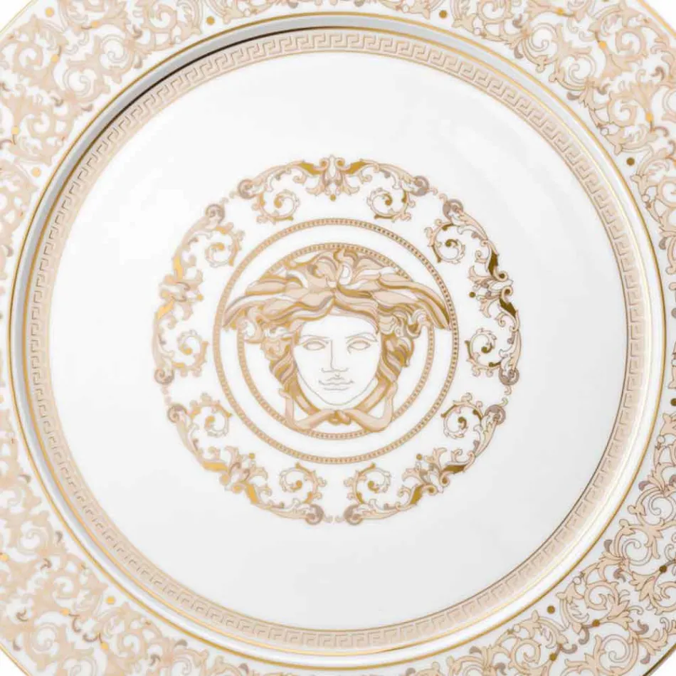 Pjatë Rosenthal Versace Medusa Gala 33cm në porcelan Viadurini