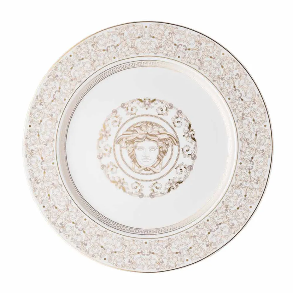 Pjatë mbajtëse vendesh me dizajn porcelani Rosenthal Versace Medusa Gala Viadurini