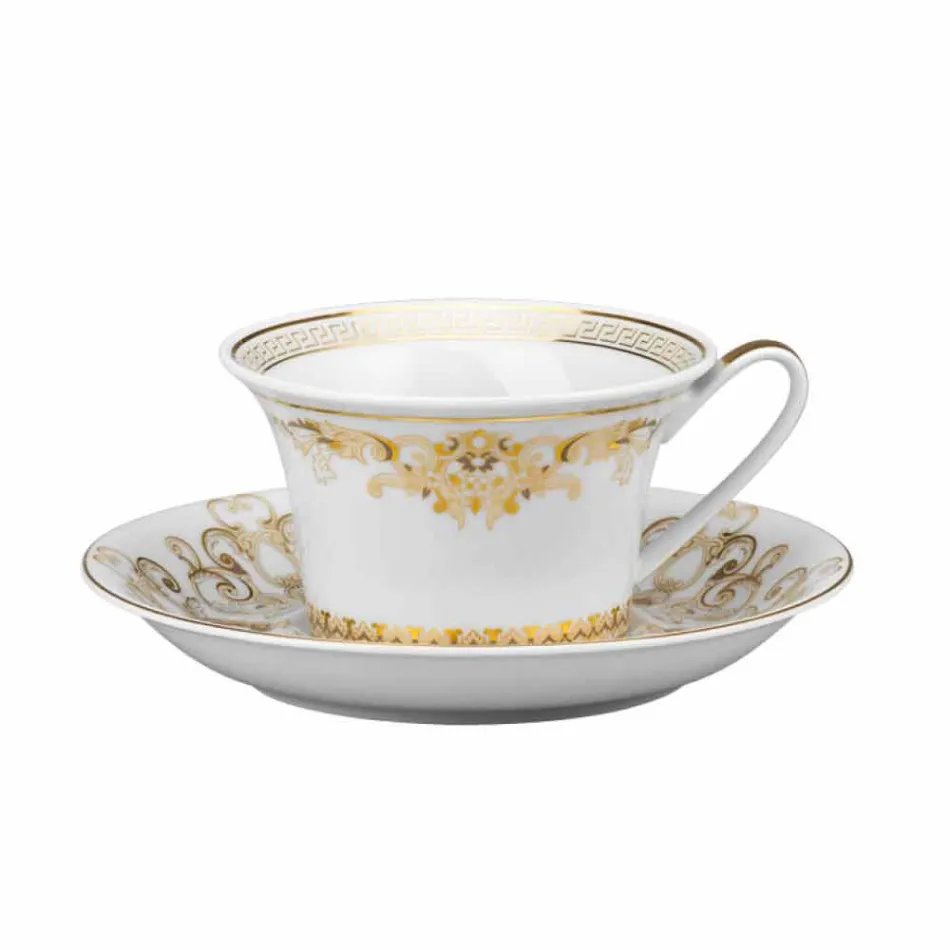 Set filxhan çaji porcelani Rosenthal Versace Medusa Gala 6 copë Viadurini