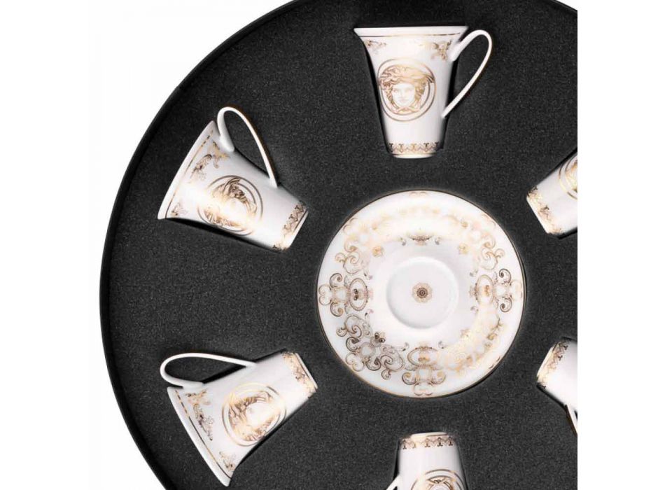 Kupa ekspres 6-copë e Rosenthal Versace Medusa Gala e vendosur në porcelan Viadurini