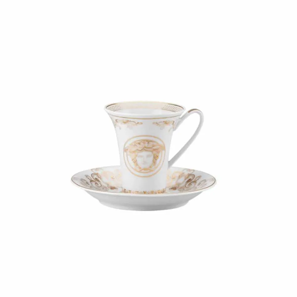 Set Rosenthal Versace Medusa Gala kupa ekspres 6 copë porcelani Viadurini