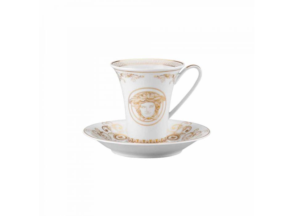 Rosenthal Versace Medusa Gala Porcelani dizenjon filxhan kafeje të gjatë Viadurini