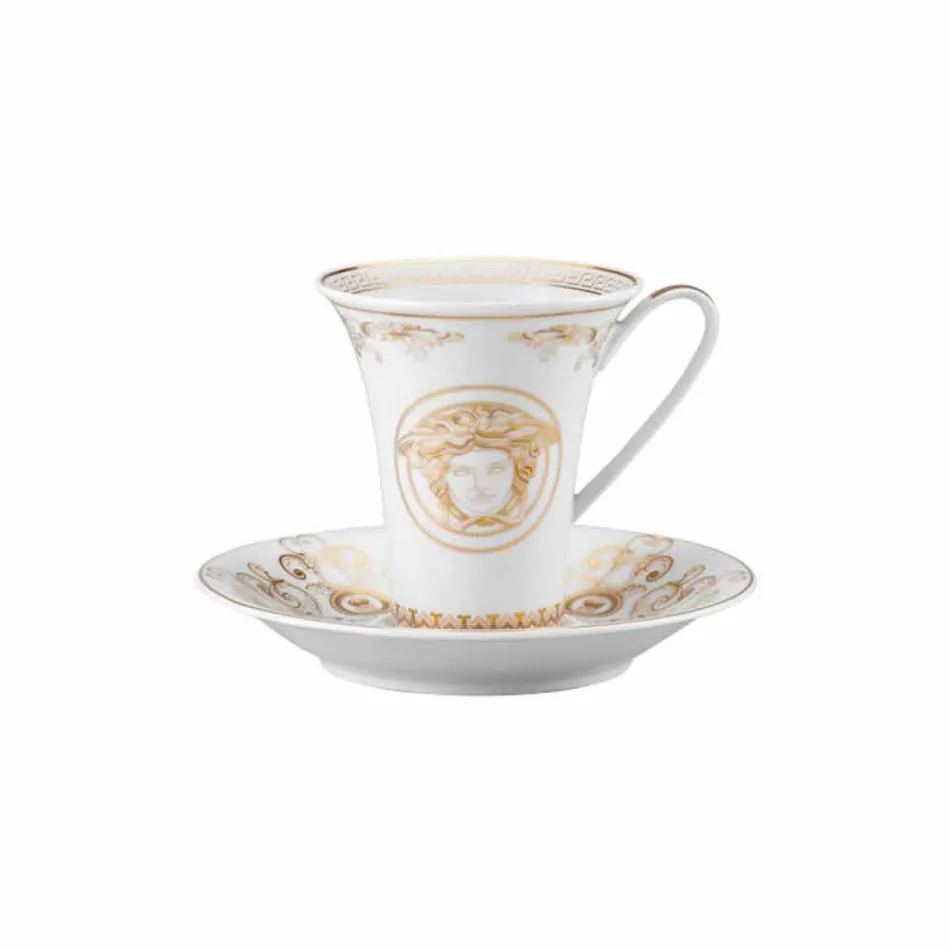 Rosenthal Versace Medusa Gala Filxhan kafeje të lartë me dizajn porcelani Viadurini