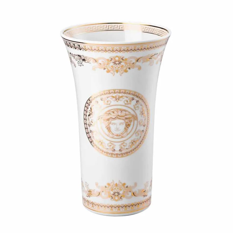 Vazo Rosenthal Versace Medusa Gala me dizajn porcelani h 26cm Viadurini