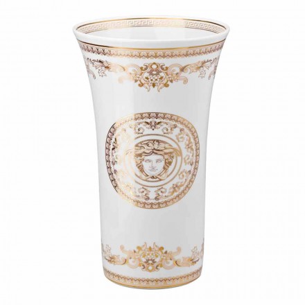 Vazo Rosenthal Versace Medusa Gala me dizajn porcelani h 34cm Viadurini