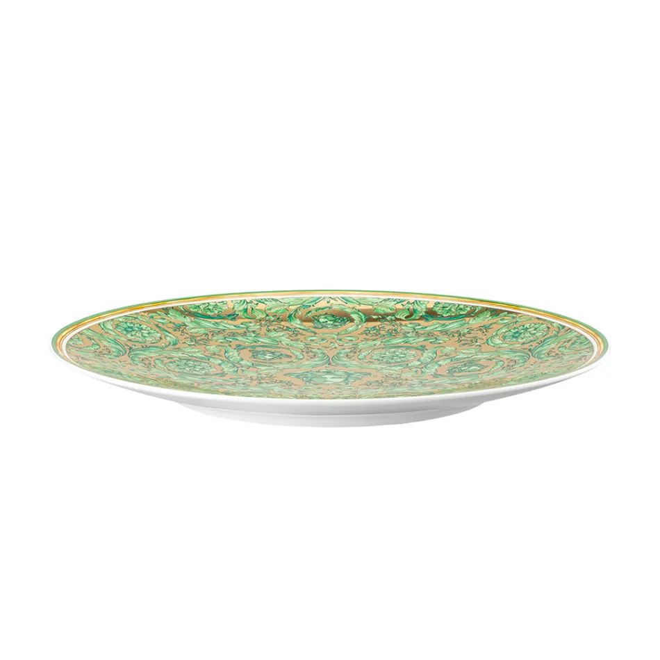 Rosenthal Versace Medusa Garland Pjatë Krishtlindjesh jeshile 33 cm - Krishtlindje Viadurini