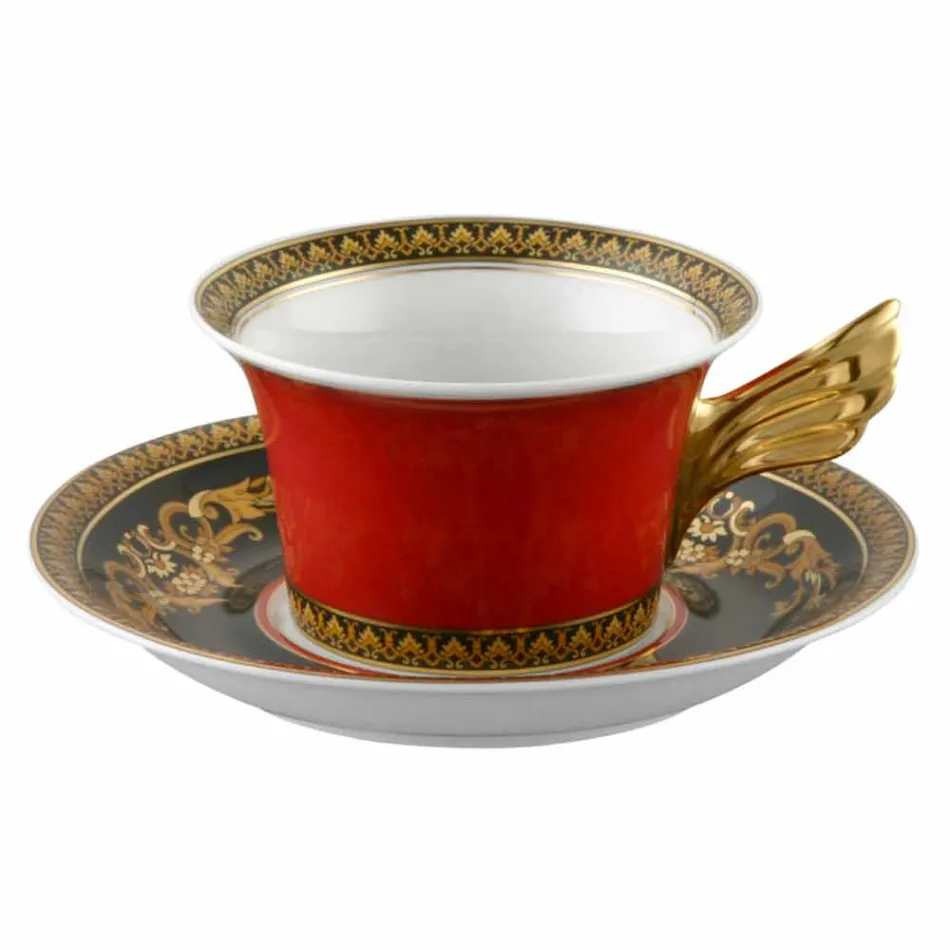 Set filxhan çaji Rosenthal Versace Medusa Red 6 copë porcelani Viadurini
