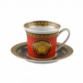 Kupa Rosenthal Versace Medusa Rosso Espresso në porcelan