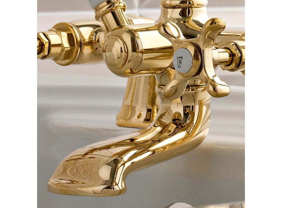 Çezmat e vaskës në tunxh me dush dore në stilin luksoz klasik - Fioretta