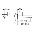 Rubineti legeni i integruar i montuar në mur me dizajn të integruar 3 madhësi - Erkole Viadurini