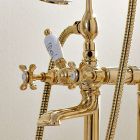 Rubineti klasik i tunxhit i montuar në vaskë me dush dore - Fioretta Viadurini