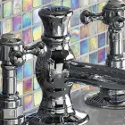 Çezma e cilësisë së mirë e tunxhit me 3 vrima, Prodhuar në Itali - Elisea Viadurini