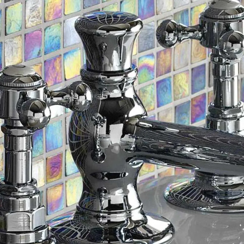 Çezma e cilësisë së mirë e tunxhit me 3 vrima, Prodhuar në Itali - Elisea Viadurini