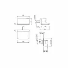Rubineti i mikserit i montuar në mur me grykë ujëvare Prodhuar në Itali - Sika Viadurini