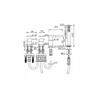 Rubinet i mikserit të montuar në kuvertë në bronz të kromuar Prodhuar në Itali - Sika Viadurini