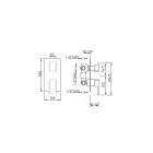 Trokitje e përzierësit të dushit me dy degëzime 4 Dalje të prodhuara në Itali - Sika Viadurini