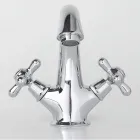 Rubineti i lavamanit të banjës me një vrimë në tunxh me kullues të stilit klasik - Ercolina Viadurini