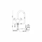 Trokitje e lehtë me një vrimë të rregullueshme me kullues prej bronzi krom prodhuar në Itali - Zumbo Viadurini