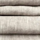 Vrapues prej liri ngjyrë bezhë me buzë të palosura luksoze italiane artizanale - Limao Viadurini