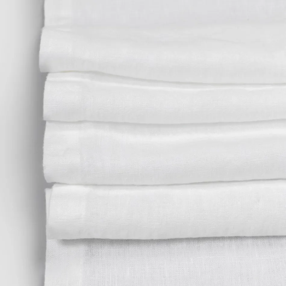 Vrapues tavoline prej liri me dantelle te bardhe, cilesore luksoze italiane - Farnese Viadurini