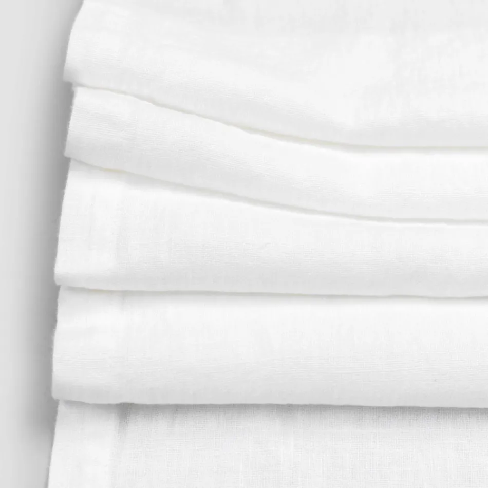 Vrapues tavoline prej liri me dantelle te bardhe, cilesore luksoze italiane - Farnese Viadurini