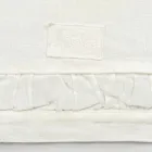 Vrapues me liri të rëndë të bardhë natyral me stampim luksoz italian - Limao Viadurini