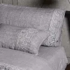 Çanta ruajtëse me mbulesë prej liri me dantella dhe kopsa Sinergia - Energis Viadurini