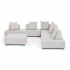 Lounge me qoshe të jashtme të dizajnit modern në pëlhurën e shtëpisë - Benito Viadurini