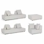 Lounge me qoshe të jashtme të dizajnit modern në pëlhurën e shtëpisë - Benito Viadurini