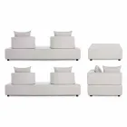 Lounge me qoshe të jashtme të dizajnit modern në pëlhurën e shtëpisë - Benito Viadurini