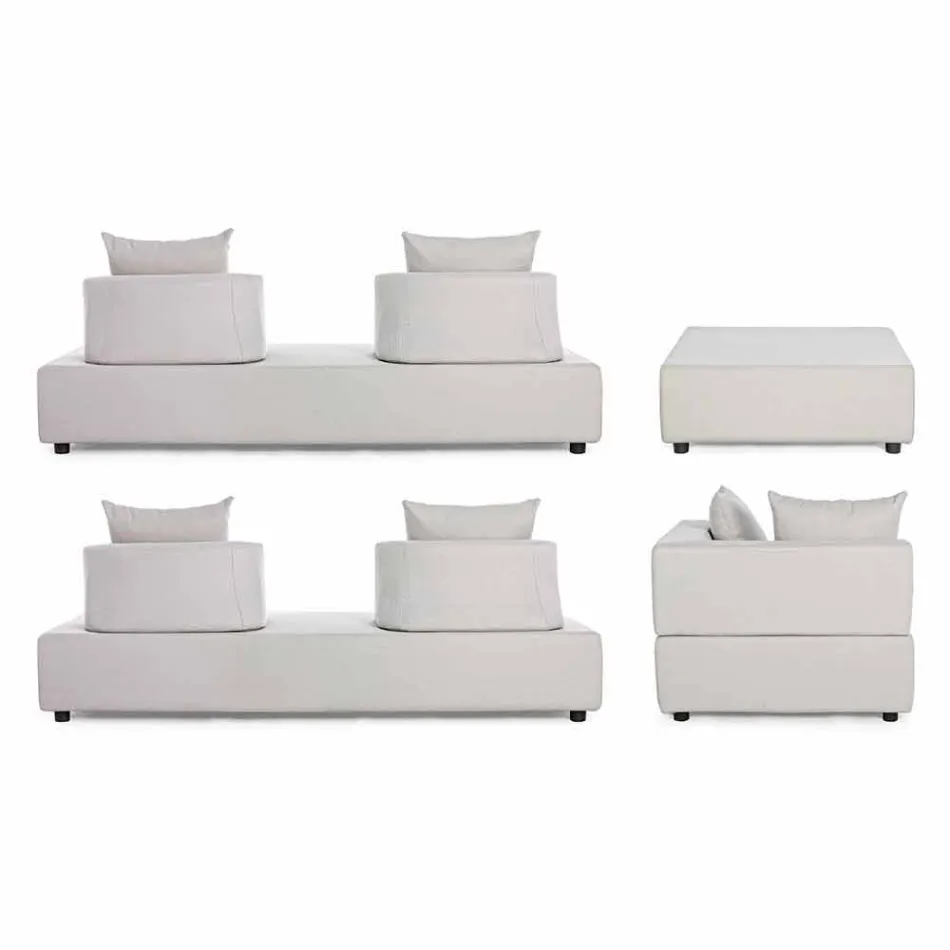 Lounge me qoshe të jashtme të dizajnit modern në pëlhurën e shtëpisë - Benito Viadurini