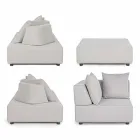 Lounge me qoshe të jashtme të dizajnit modern në pëlhurën e shtëpisë - Benito Viadurini