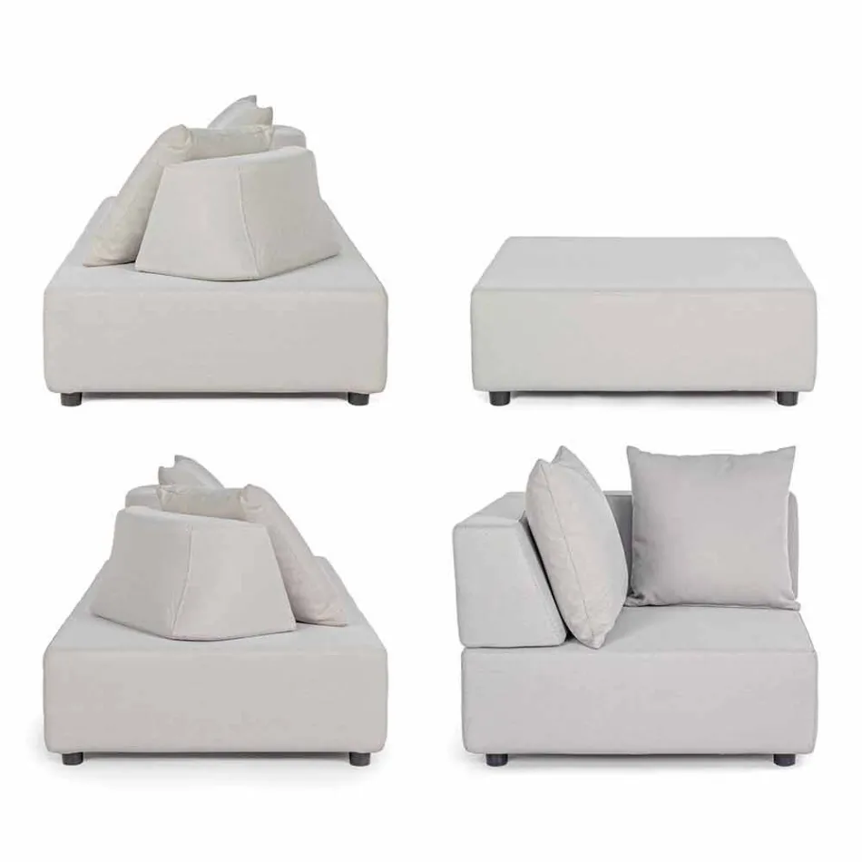 Lounge me qoshe të jashtme të dizajnit modern në pëlhurën e shtëpisë - Benito Viadurini