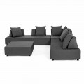 Lounge me qoshe të jashtme të dizajnit modern në pëlhurën e shtëpisë - Benito