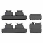 Lounge me qoshe të jashtme të dizajnit modern në pëlhurën e shtëpisë - Benito Viadurini