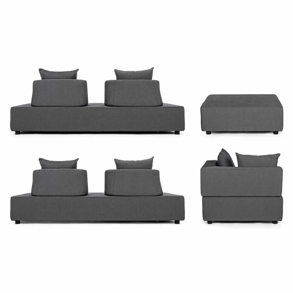 Lounge me qoshe të jashtme të dizajnit modern në pëlhurën e shtëpisë - Benito Viadurini