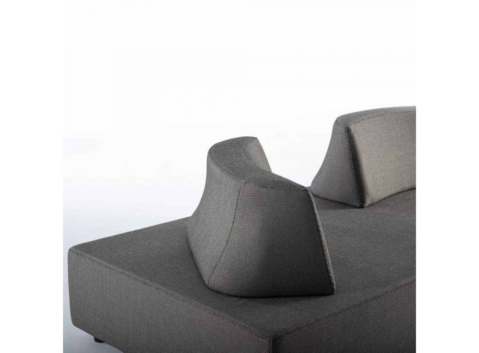 Lounge me qoshe të jashtme të dizajnit modern në pëlhurën e shtëpisë - Benito Viadurini