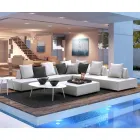 Lounge me qoshe të jashtme të dizajnit modern në pëlhurën e shtëpisë - Benito Viadurini