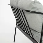 Sallon në natyrë me 1 divan, 2 kolltuqe dhe 2 tavolina çeliku - Preferoni Viadurini