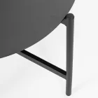 Sallon në natyrë me 1 divan, 2 kolltuqe dhe 2 tavolina çeliku - Preferoni Viadurini