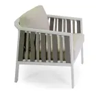 Sallon në natyrë me jastëkë të bardhë alumini dhe krem - Relaz Viadurini