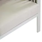 Sallon në natyrë me jastëkë të bardhë alumini dhe krem - Relaz Viadurini