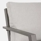 Sallon i jashtëm në alumin me jastëkë të mbuluar me pëlhurë - Armonia Viadurini